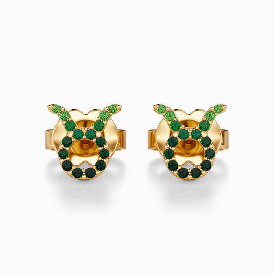 Sapphire Taurus Stud Earrings