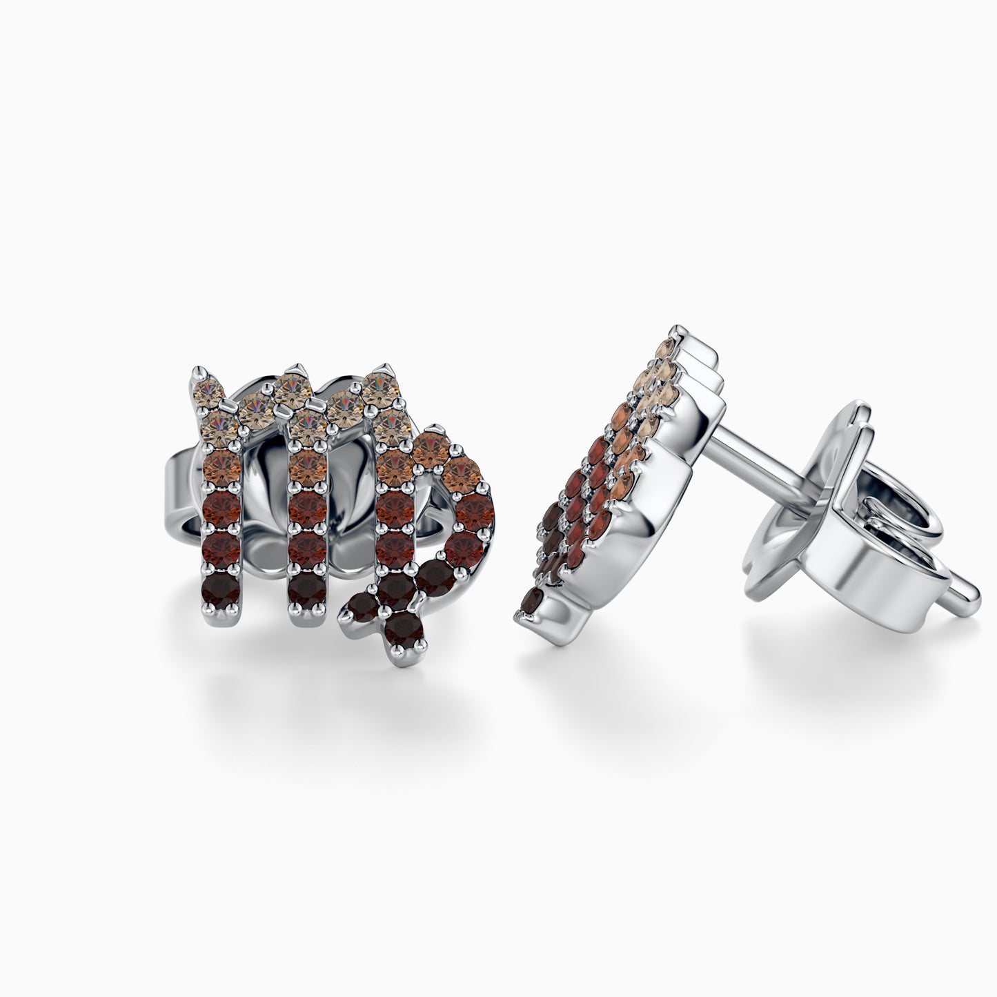 Sapphire Virgo Stud Earrings