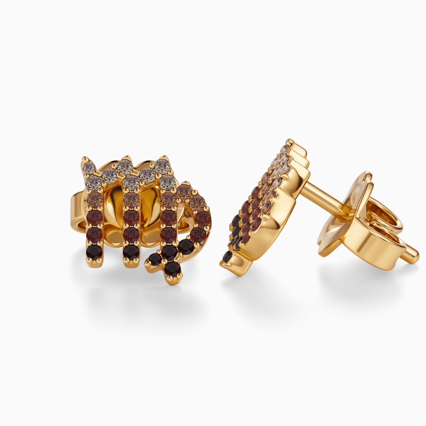 Sapphire Virgo Stud Earrings
