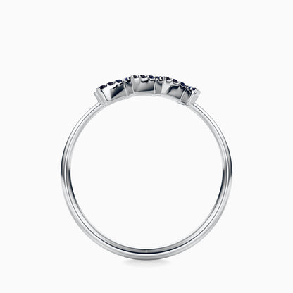 Large Sapphire Aquarius Ring
