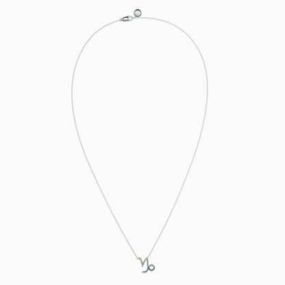 Large Sapphire Capricorn Necklace