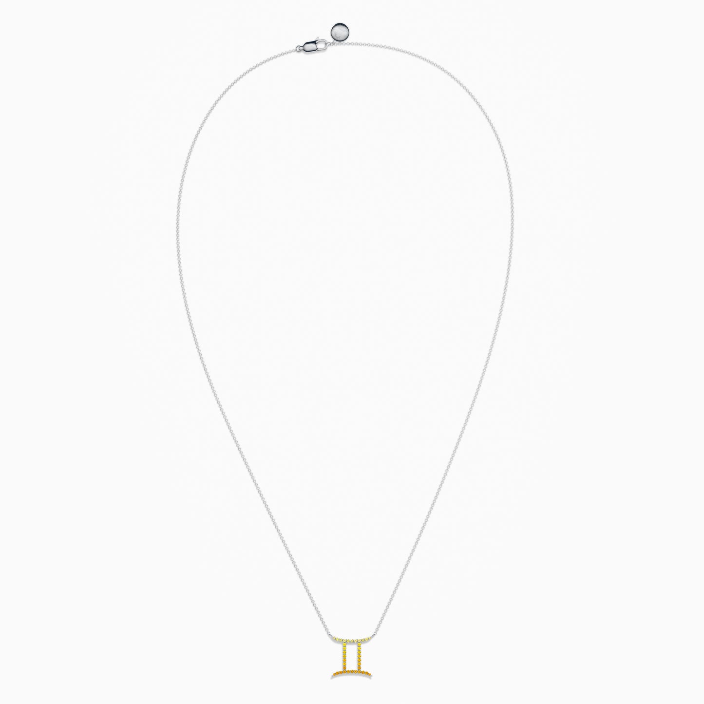 Large Sapphire Gemini Necklace