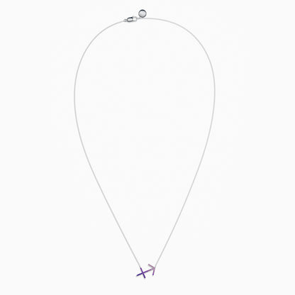 Large Sapphire Sagittarius Necklace