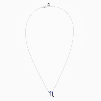 Large Sapphire Scorpio Necklace
