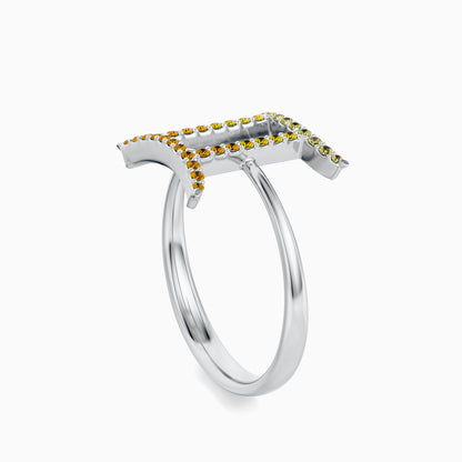 Large Sapphire Gemini Ring