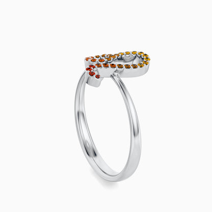 Large Sapphire Leo Ring