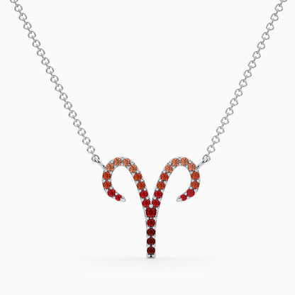 Large Sapphire Aries Necklace