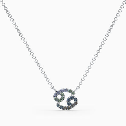 Sapphire Cancer Necklace