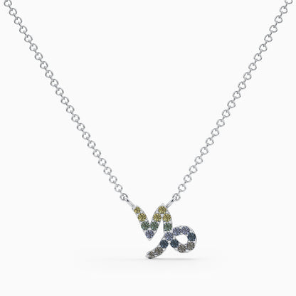 Sapphire Capricorn Necklace
