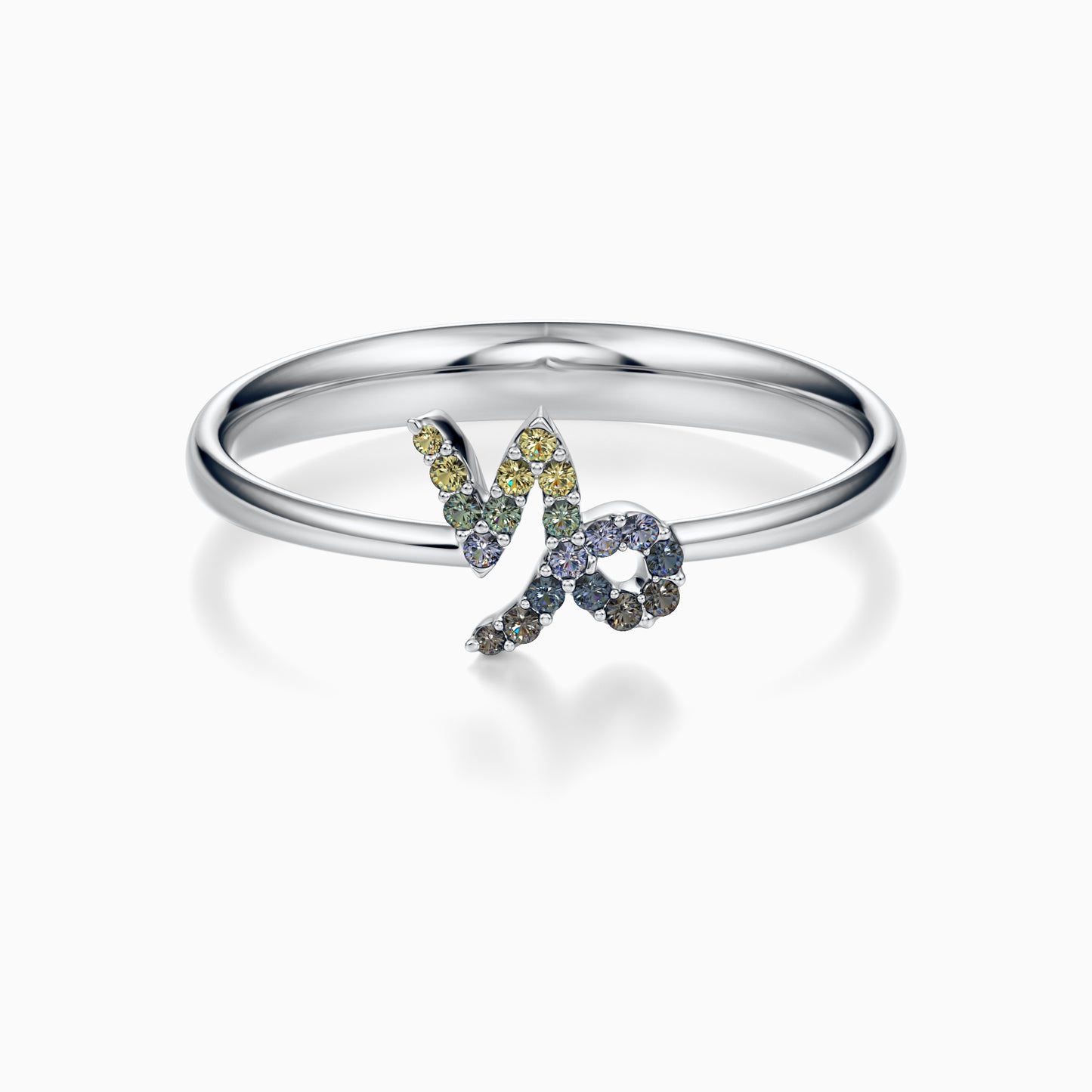 Sapphire Capricorn Ring