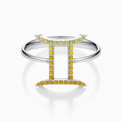 Large Sapphire Gemini Ring