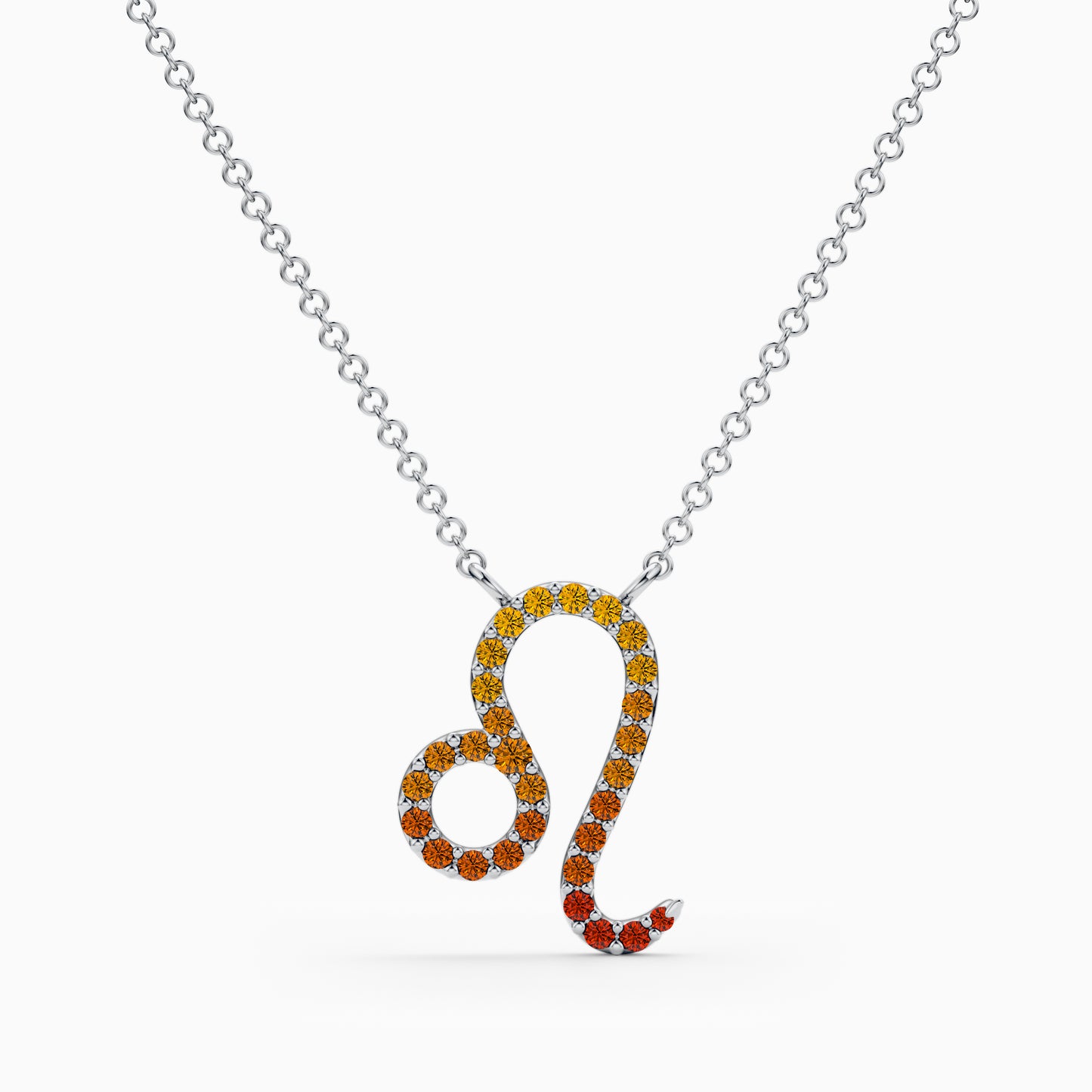 Large Sapphire Leo Necklace