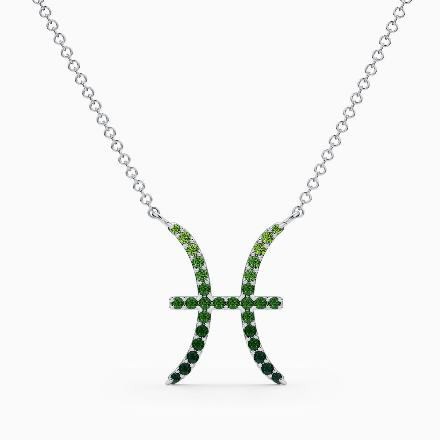 Large Sapphire Pisces Necklace
