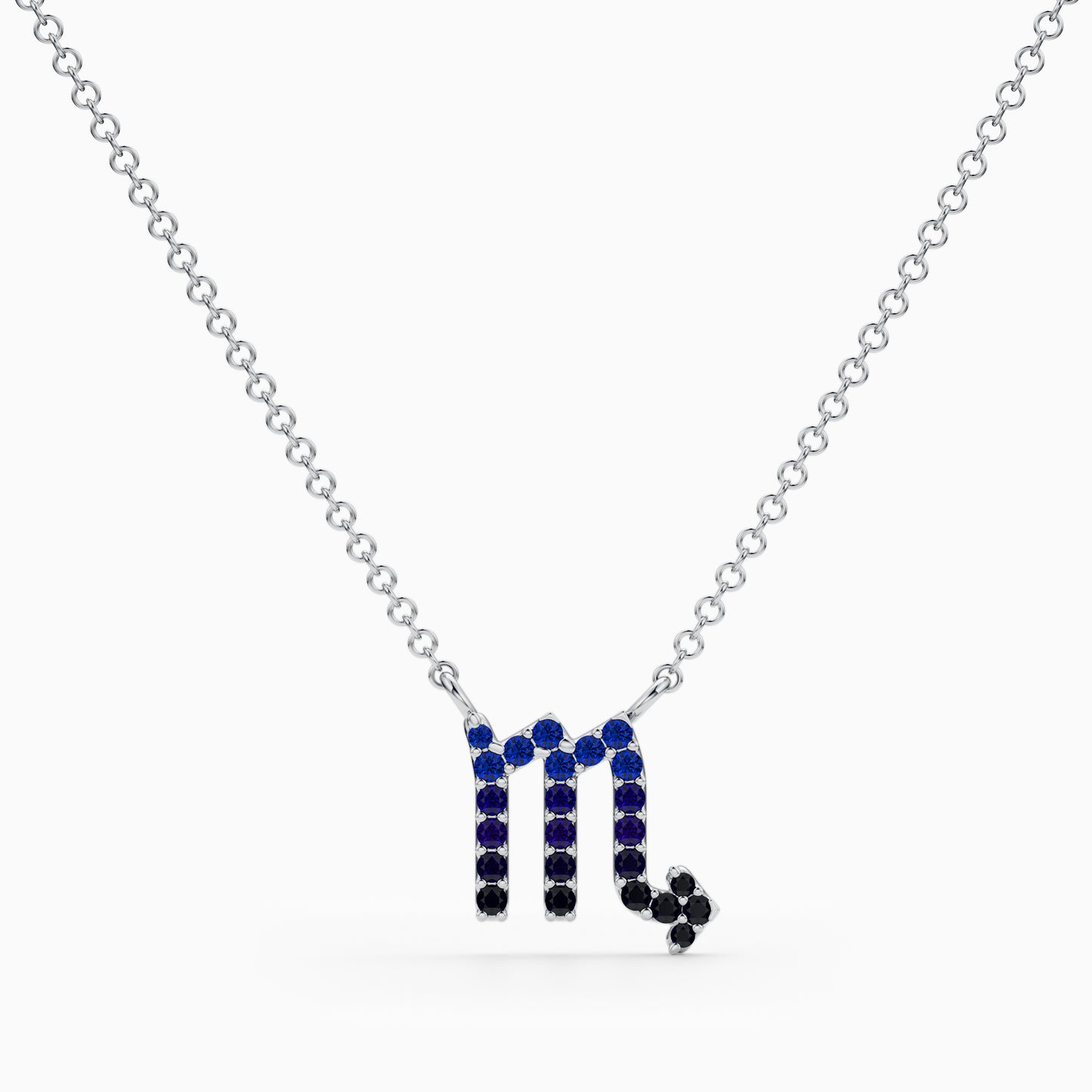Sapphire Scorpio Necklace