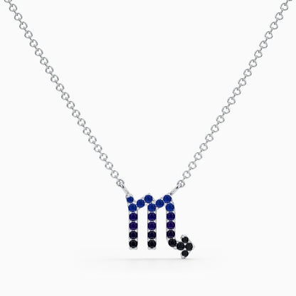 Sapphire Scorpio Necklace