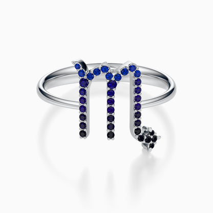 Large Sapphire Scorpio Ring