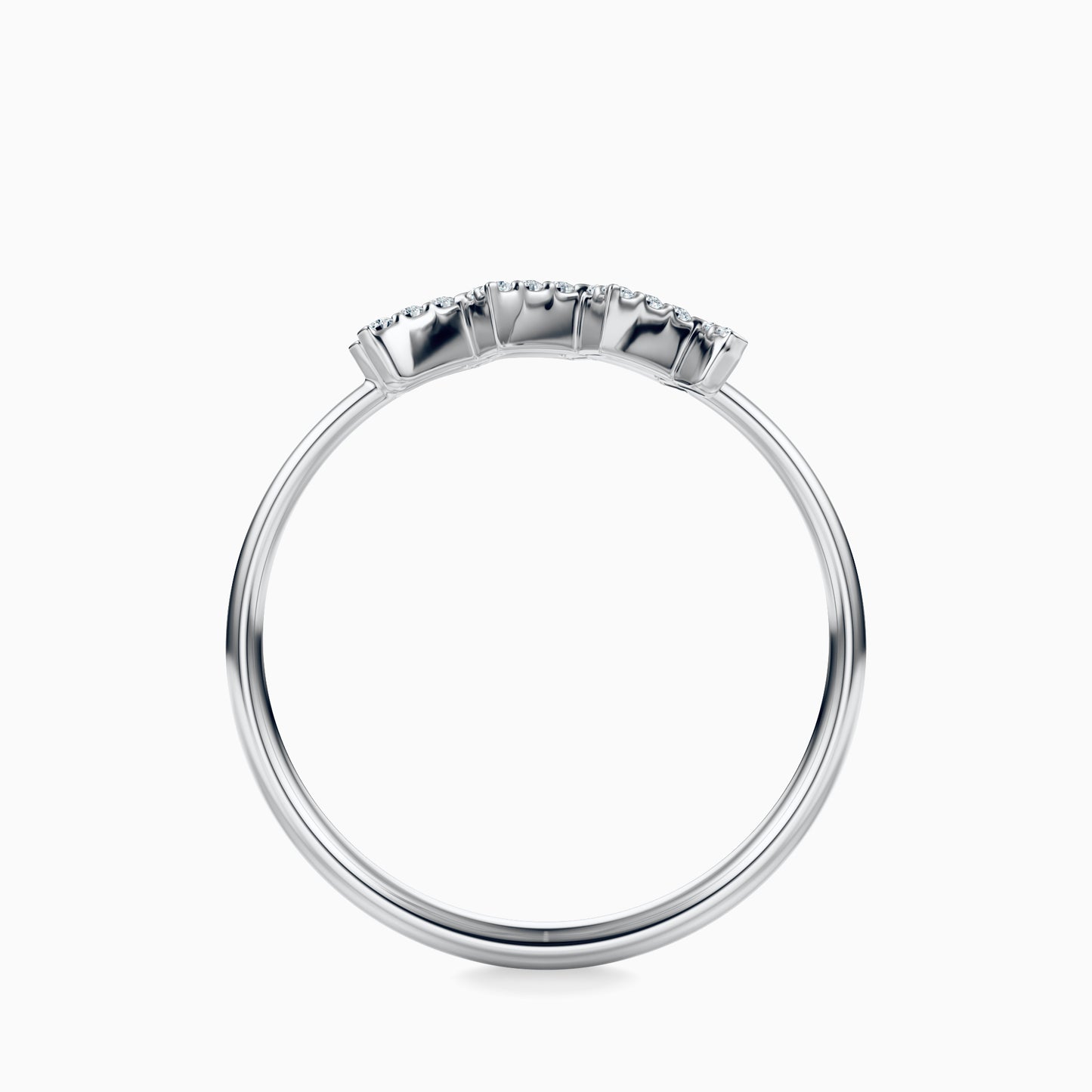 Large Diamond Aquarius Ring