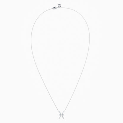 Large Diamond Pisces Necklace