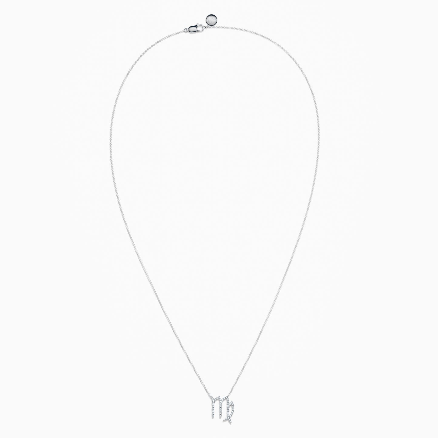 Large Diamond Virgo Necklace