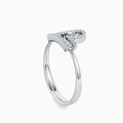 Large Diamond Libra Ring