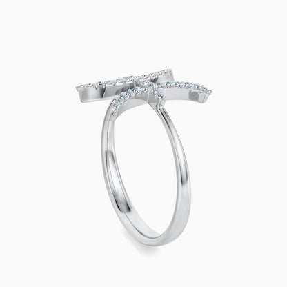 Large Diamond Pisces Ring