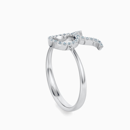 Large Diamond Taurus Ring