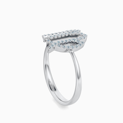 Large Diamond Virgo Ring