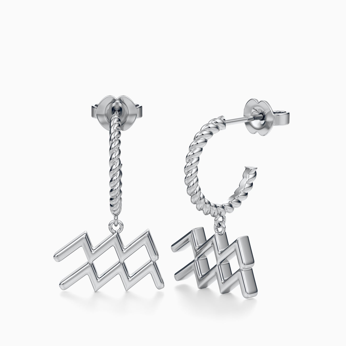 Large Aquarius Dangle Earrings