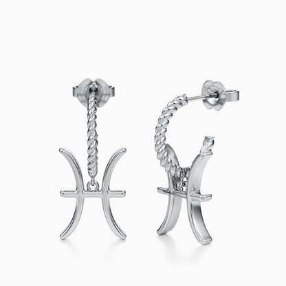 Large Pisces Dangle Earrings