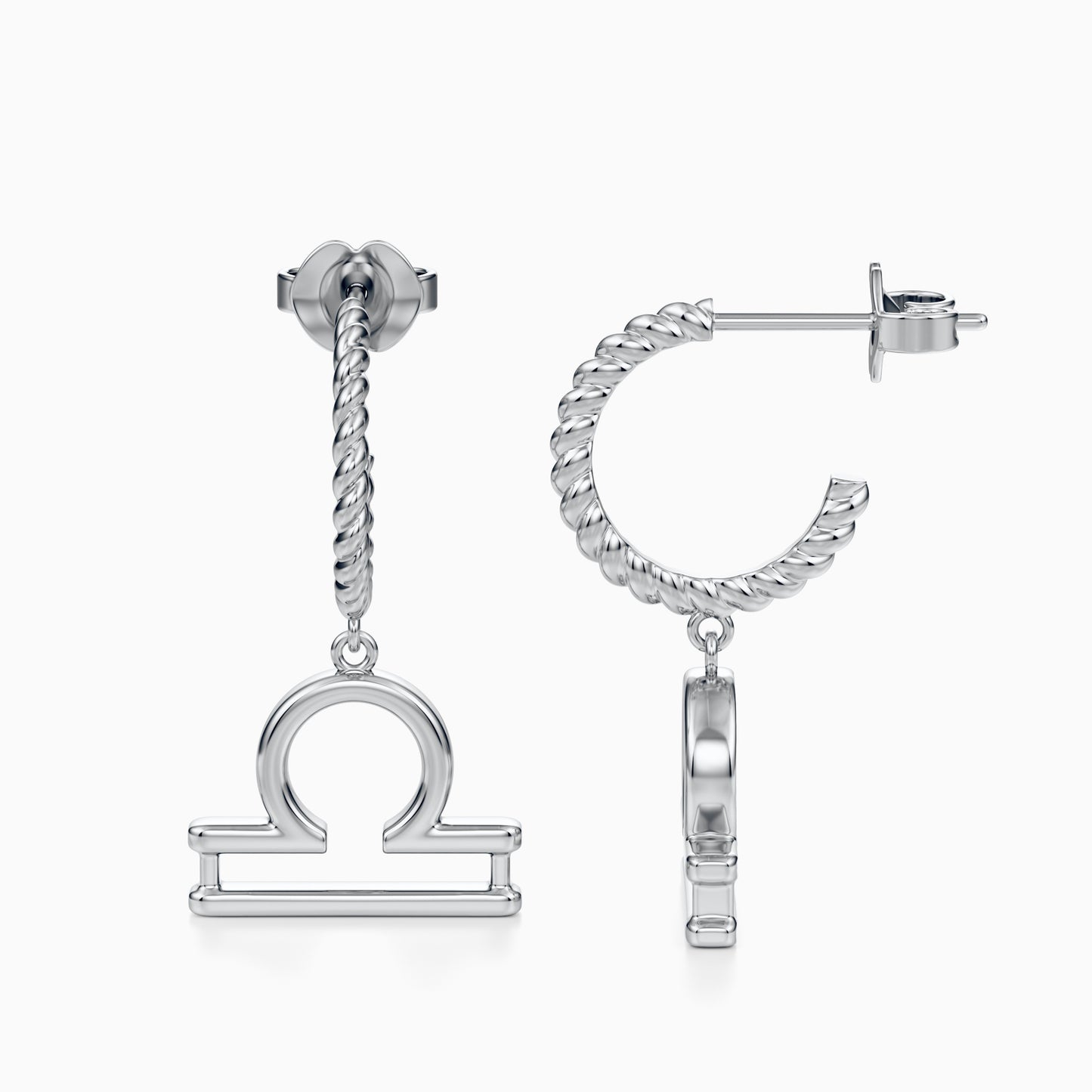 Large Libra Dangle Earrings
