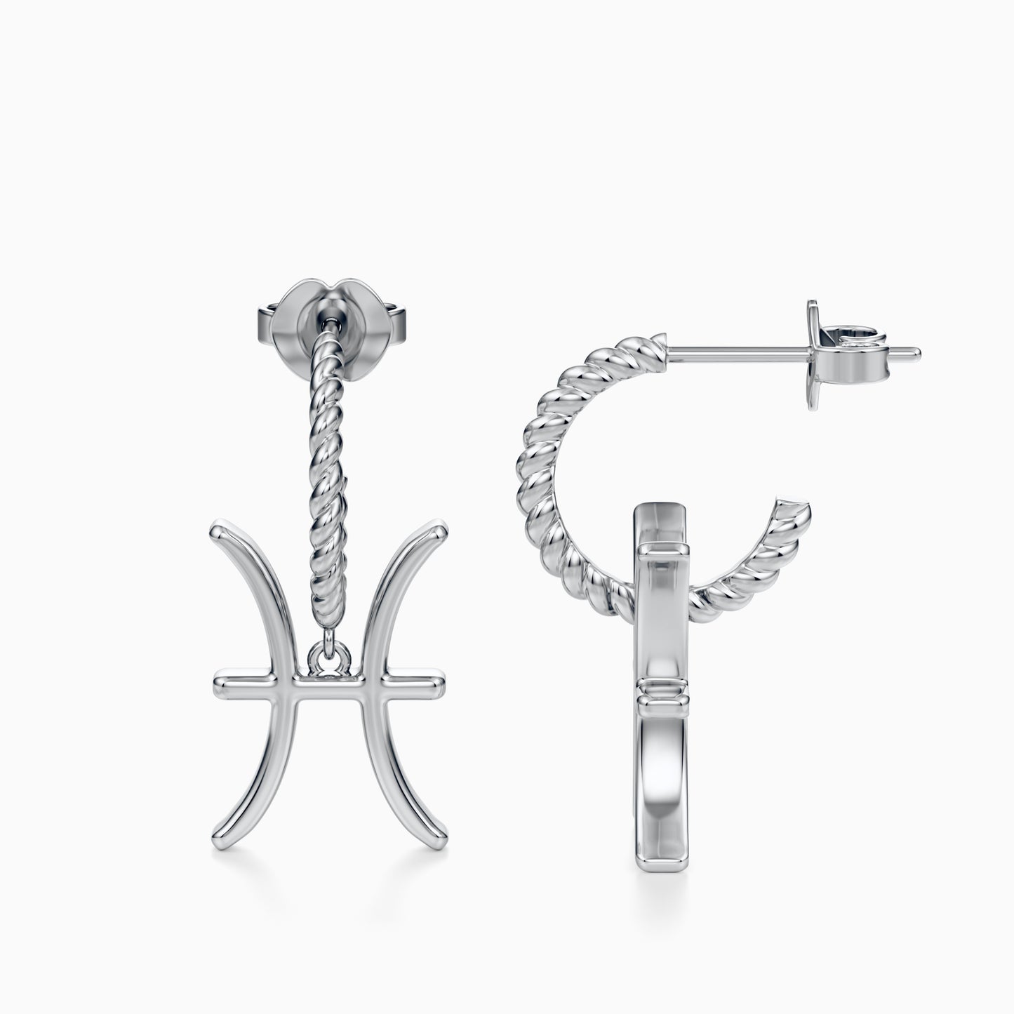 Large Pisces Dangle Earrings
