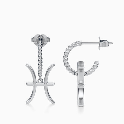Large Pisces Dangle Earrings