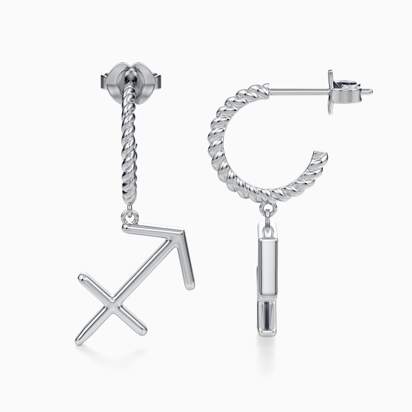 Large Sagittarius Dangle Earrings