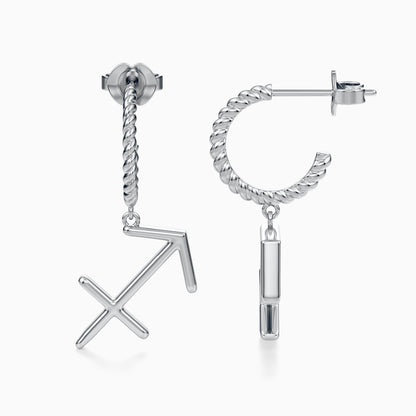 Large Sagittarius Dangle Earrings