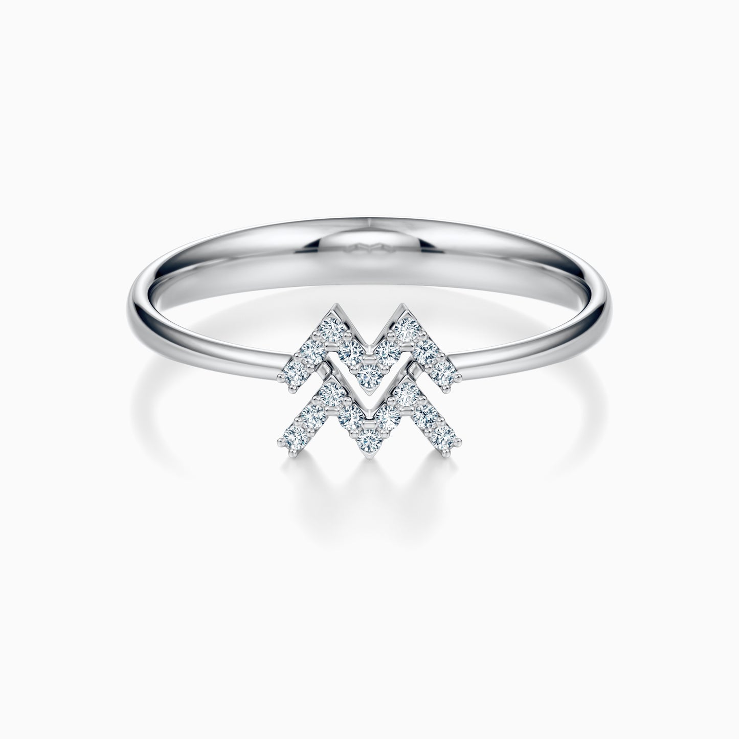 Diamond Aquarius Ring