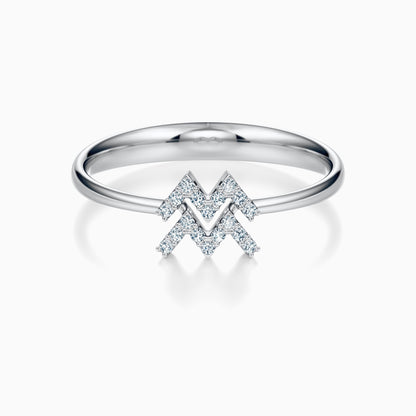 Diamond Aquarius Ring