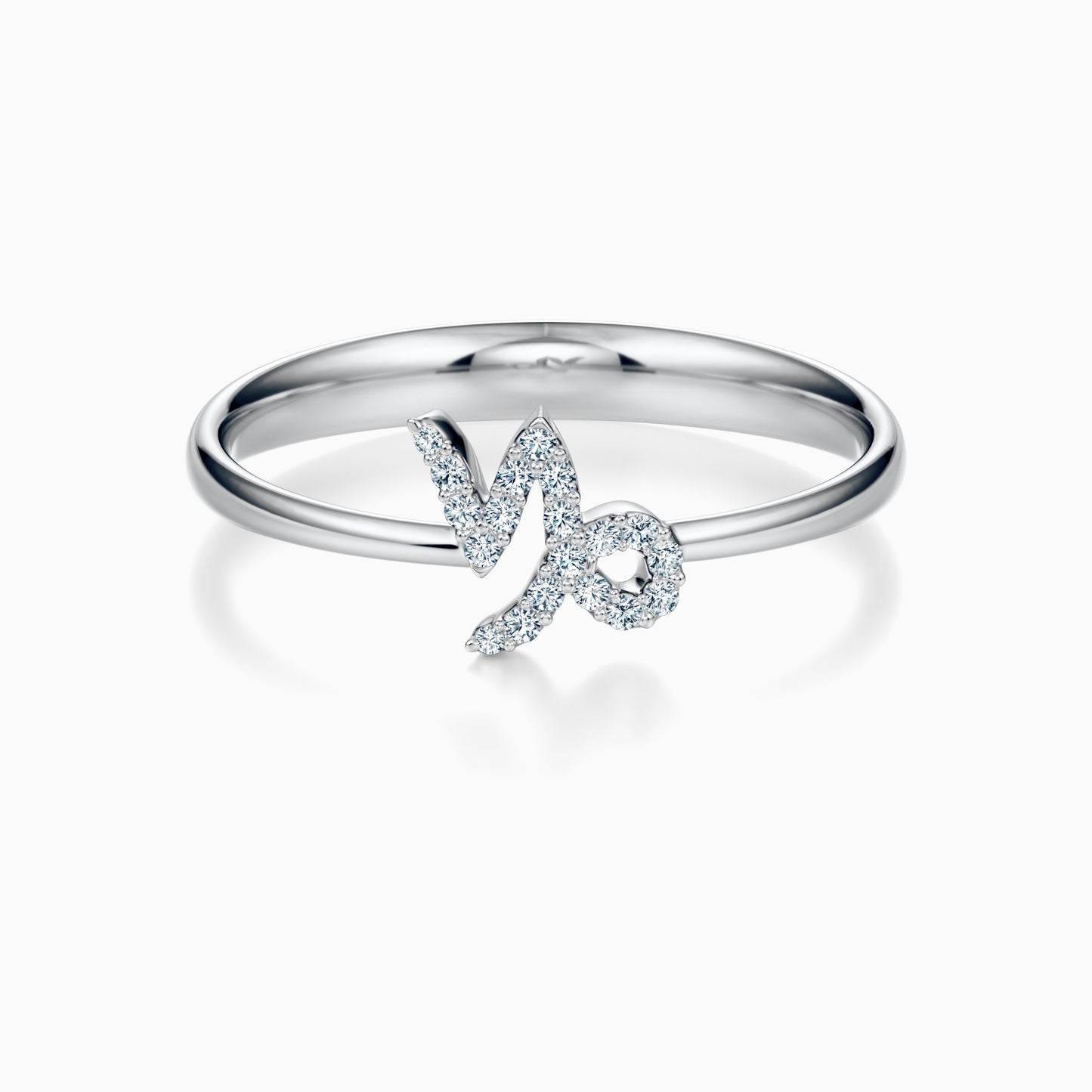 Diamond Capricorn Ring