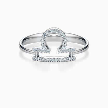 Large Diamond Libra Ring