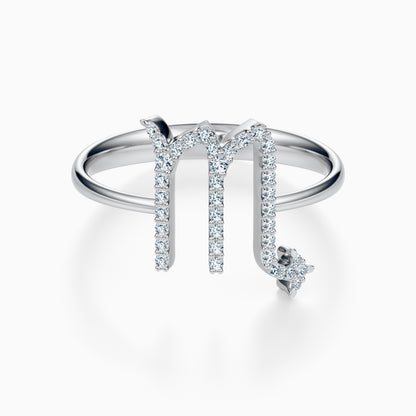 Large Diamond Scorpio Ring