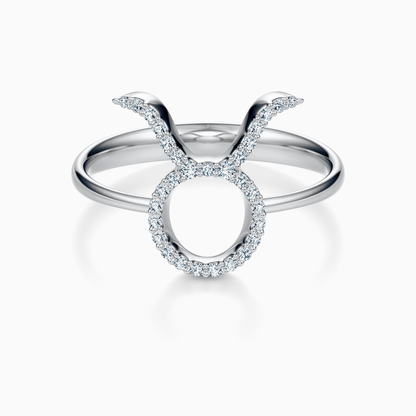 Large Diamond Taurus Ring