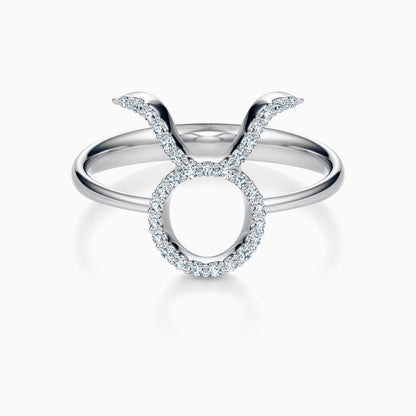 Large Diamond Taurus Ring
