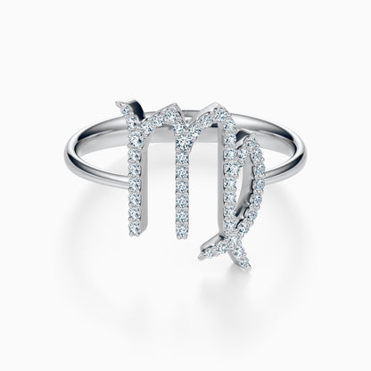 Large Diamond Virgo Ring