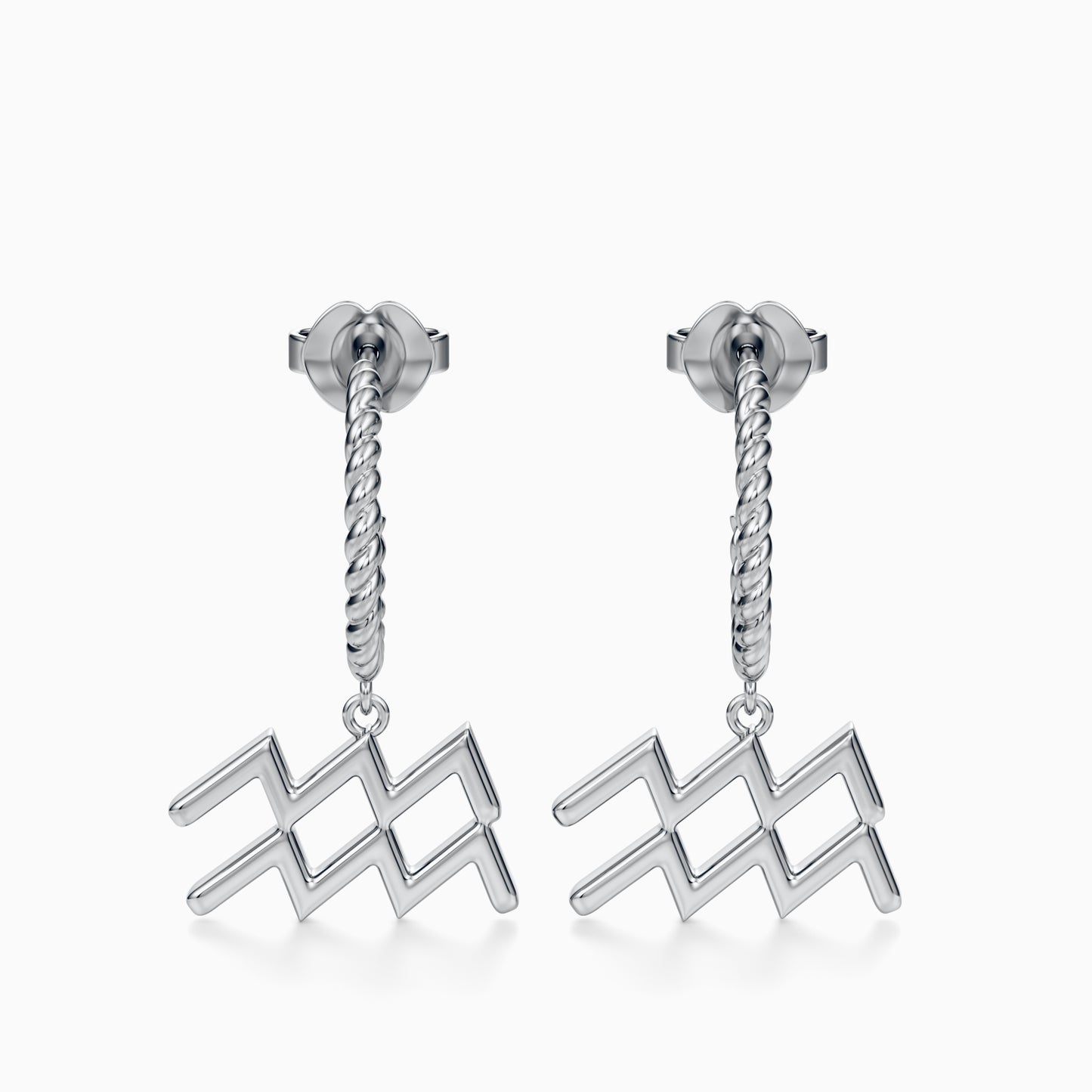 Large Aquarius Dangle Earrings