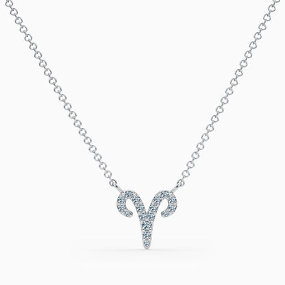 Diamond Aries Necklace