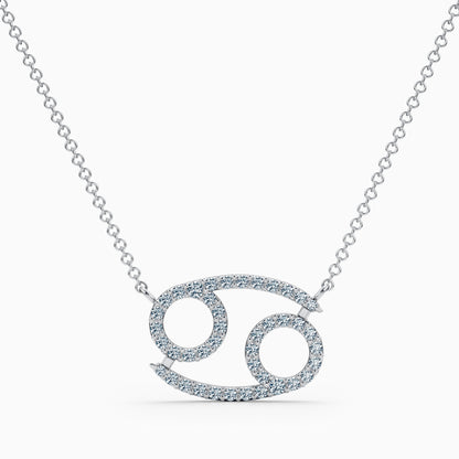 Large Diamond Cancer Necklace