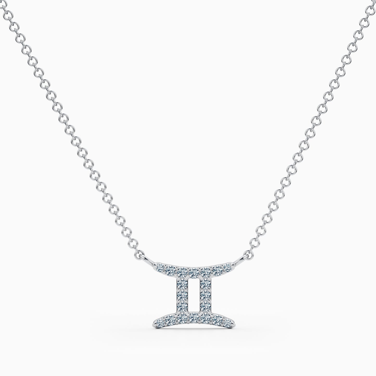 Diamond Gemini Necklace