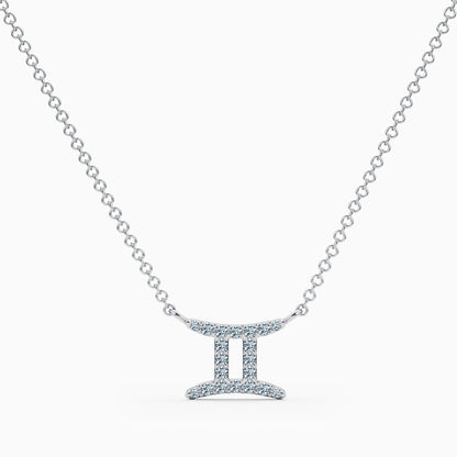 Diamond Gemini Necklace