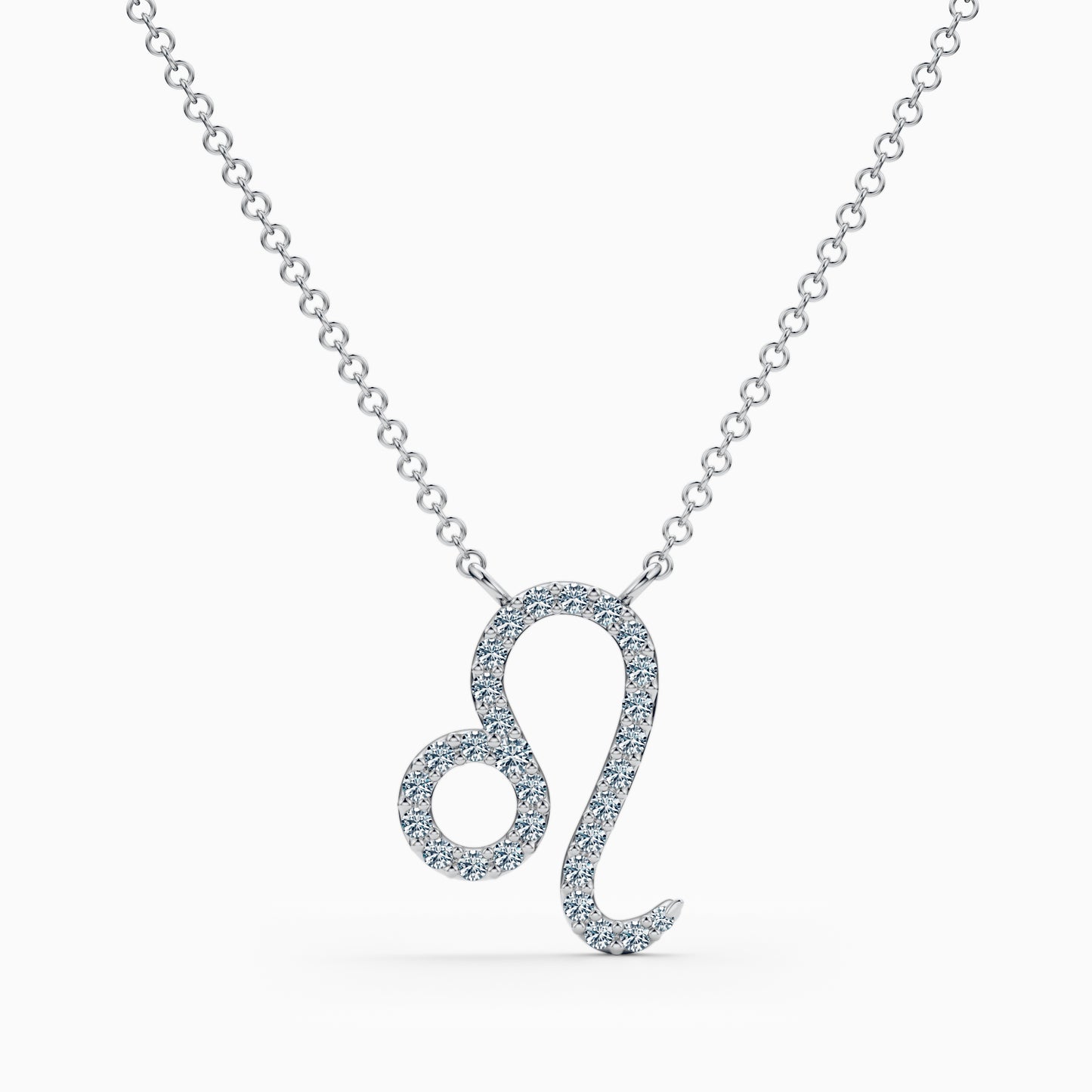 Large Diamond Leo Necklace
