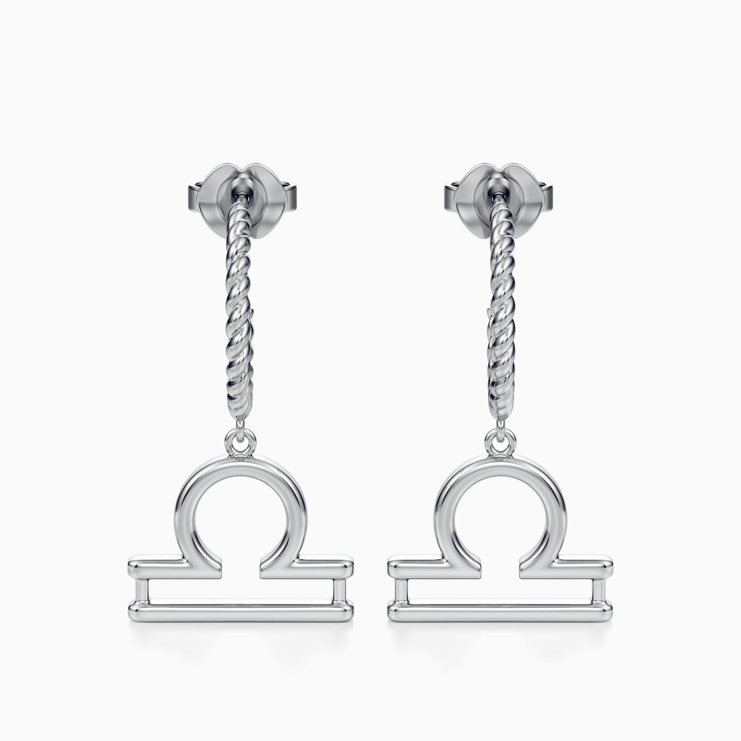 Large Libra Dangle Earrings