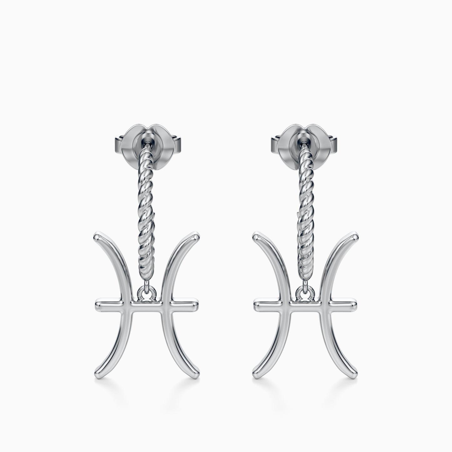 Large Pisces Dangle Earrings
